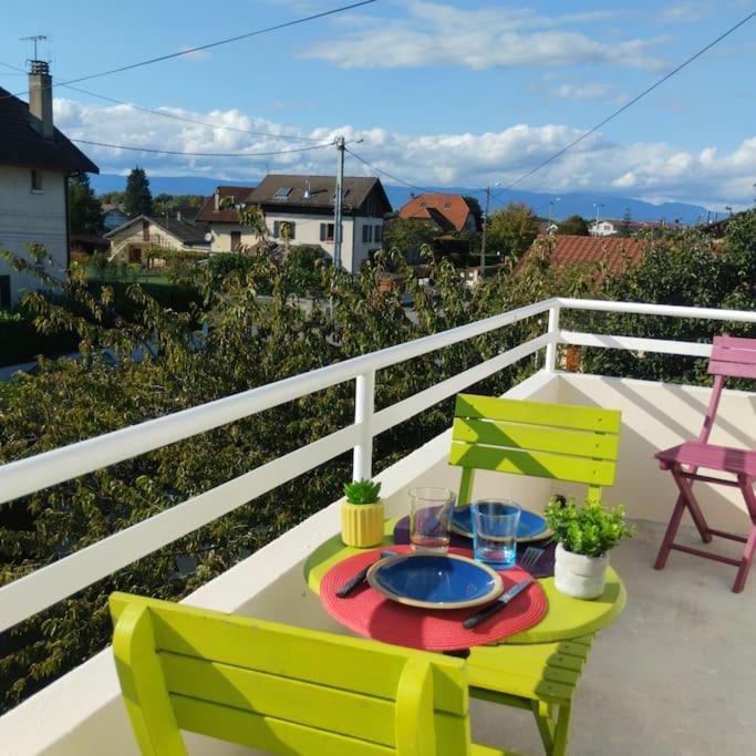 Appartement Verdoyant Au Bord Du Lac Leman Entre Evian Et Thonon Dans Une Villa Publier Luaran gambar